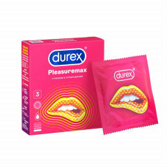 Презервативы Durex Pleasuremax, упаковка, 3 шт.
