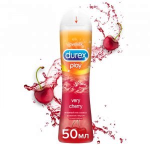 Durex Play Cherry Very Интимный гель-смазка с ароматом и вкусом сочной вишни 50 мл