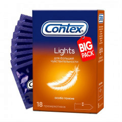 Презервативы Contex Lights особо тонкие 18 шт.